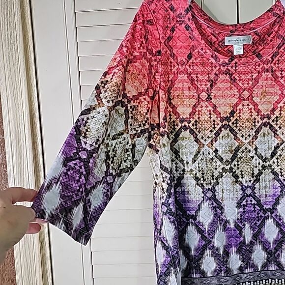 Tunic Bohemian Style Multicolor Size Large - Picture 5 of 7